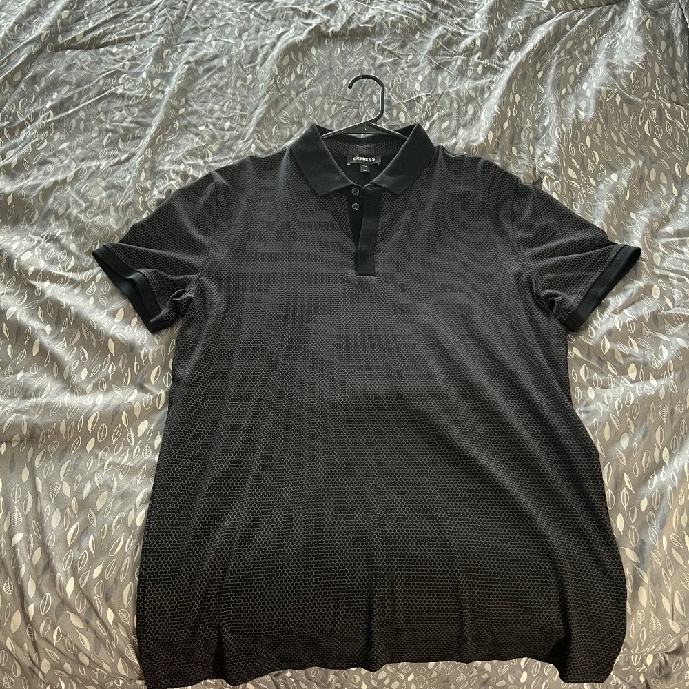 Express Mens Causal Slim Fit Polo Size LT (Large Tall)